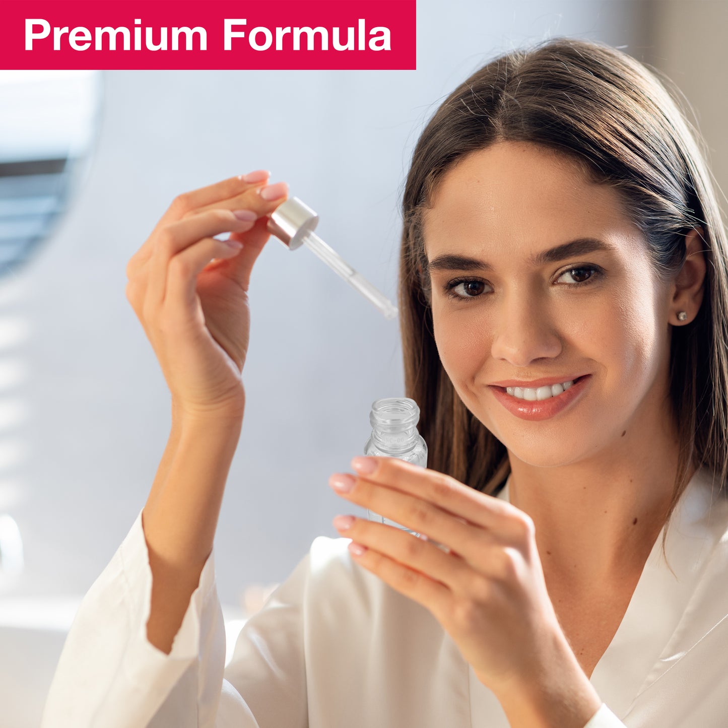 Luxury Beauty Inc 4D Hyaluronic Acid Facial Serum: Anti-Aging Moisturizer & Skin Care Solution to Reduce Eye Bags, Dark Spots & Fine Lines, Tightening Sagging Skin and Firming Wrinkles.