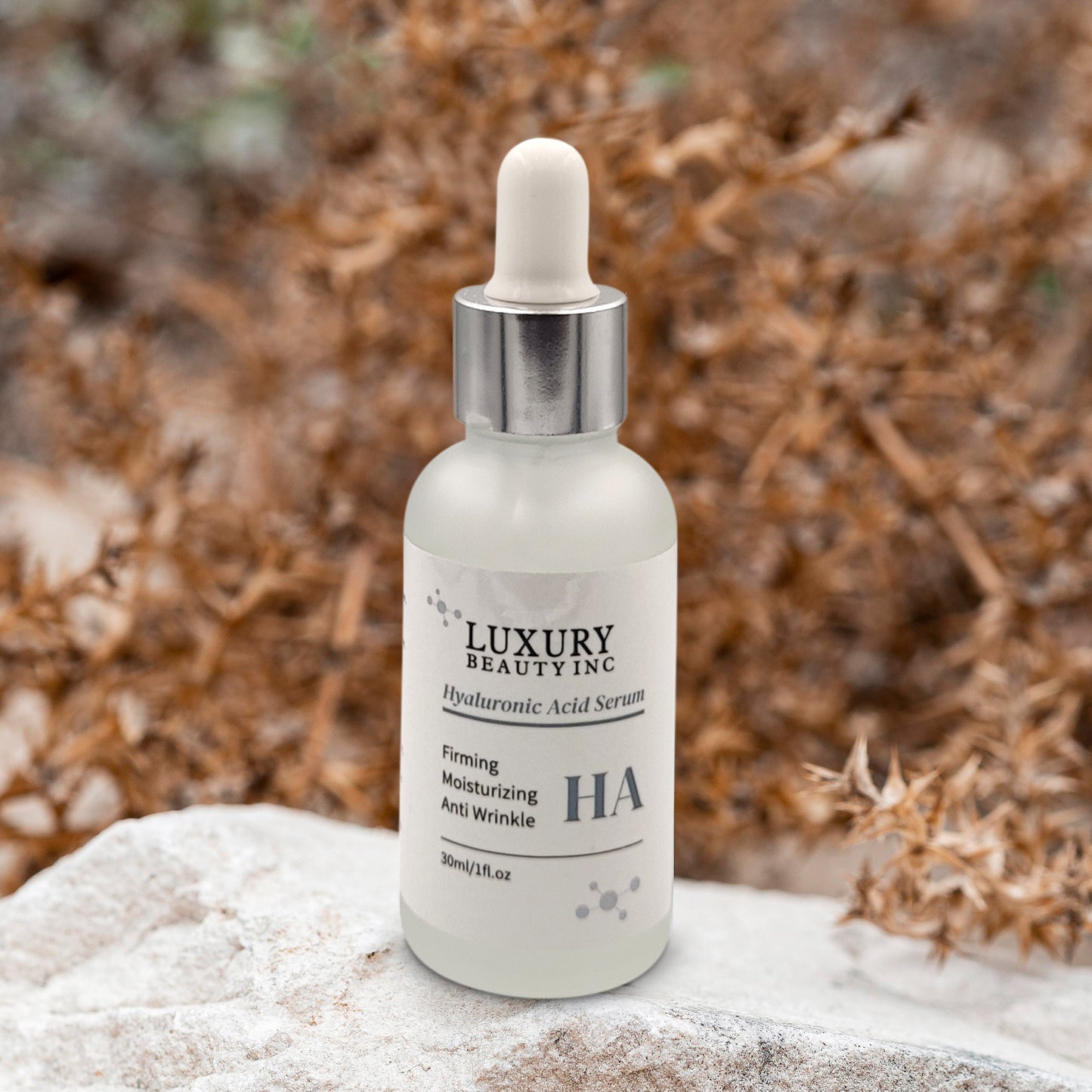 Luxury Beauty Inc Hyaluronic Acid Anti-Aging Face Serum Moisturizer - Firming, Tightening, Anti-Wrinkle Skin Care for Dark Spot Correcting, Age Spots Repairing and Deep Hydration.