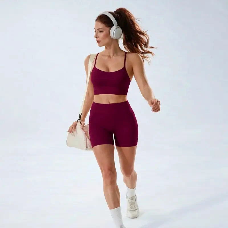 High Waist Sports Shorts